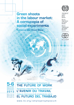 Green shoots in the labour market