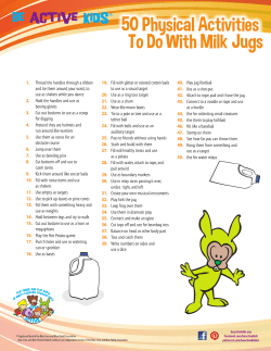 50 Physical Activities To Do With Milk Jugs