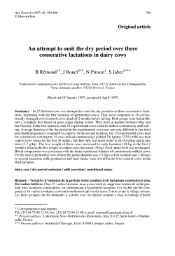 An attempt to omit the dry period over three