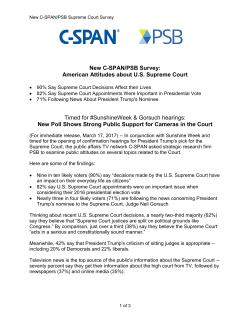 New C-SPAN/PSB Survey: American Attitudes about U.S. Supreme