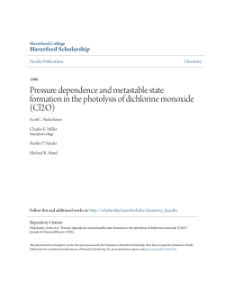 Pressure dependence and metastable state formation