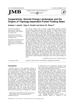 Cooperativity, Smooth Energy Landscapes and the Origins of