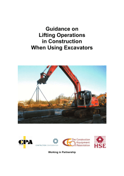 Guidance on Lifting Operations in Construction When Using