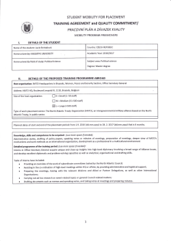 TRAINTNG AGREEMENT ANd QUALIW COMMITMENT