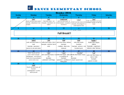 Etymology Calendar Fall Break!!