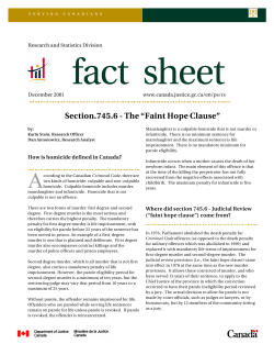 Section.745.6 - The &ldquo;Faint Hope Clause&rdquo;