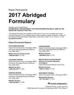 Medicare Part D prescription drug abridged formulary