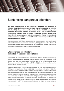 Sentencing dangerous offenders