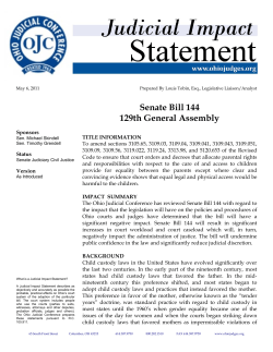 Senate Bill 144/Equal Parenting