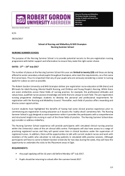 Letter 2017 - St. Margaret`s School for Girls Aberdeen