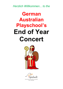 Nikolaus Concert Song book