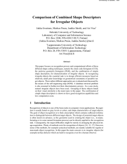 Comparison of Combined Shape Descriptors for Irregular Objects