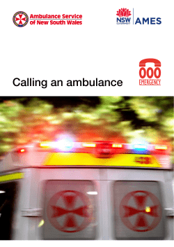 Calling an ambulance EMERGENCY - AMES Library Login