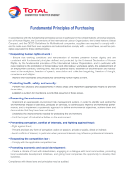 Fundamental Principles of Purchasing