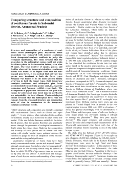 Comparing structure and composition of coniferous forests