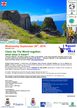 Puliamo il Mondo 2016 - ENG
