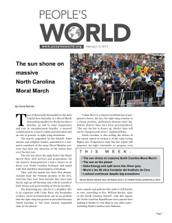 The sun shone on massive North Carolina Moral March