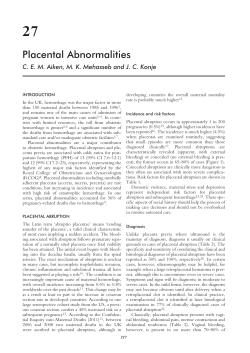 Placental Abnormalities
