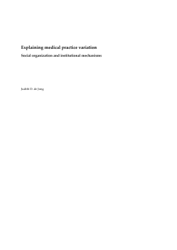 Explaining medical practice variation