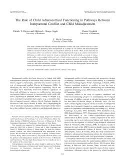 The Role of Child Adrenocortical Functioning in Pathways Between