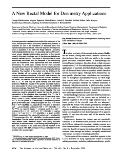 A New Rectal Model for Dosimetry Applications