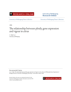 The relationship between ploidy, gene - Research Online