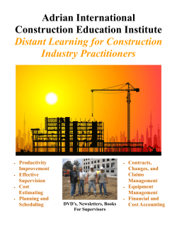 Adrian International Construction Education Institute