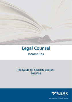 Tax Guide for Small Businesses