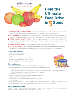 DIY Food Drive packet - Flagstaff Family Food Center