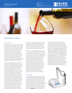 Ammonia in Wine