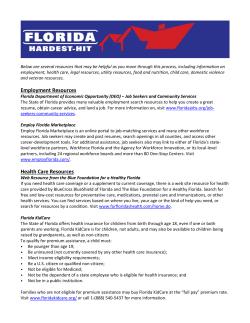 helpful links - Florida Hardest Hit