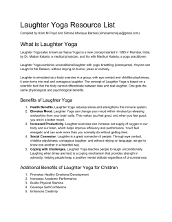 Laughter Yoga Resource List
