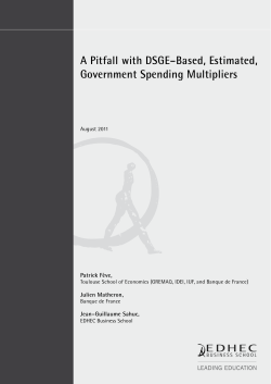 A Pitfall with DSGE&ndash;Based, Estimated, Government Spending