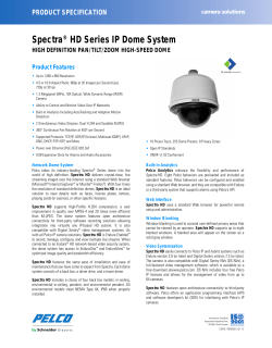 Spectra&reg; HD Series IP Dome System