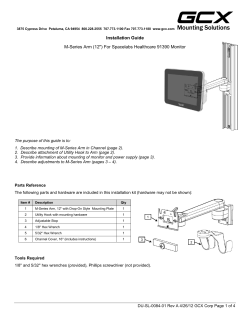 GCX Mounting Assembly Installation Guide