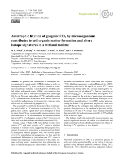 Autotrophic fixation of geogenic CO2 by