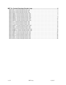 MFF 7a: Current-Carrying Circular Loop