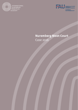 Nuremberg Moot Court Case 2016
