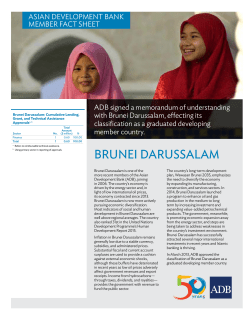 Asian Development Bank and Brunei Darussalam: Fact Sheet