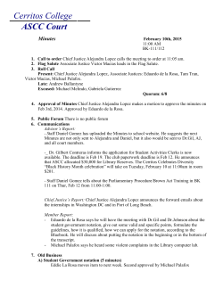 Minutes for 2/10/15 - CMS