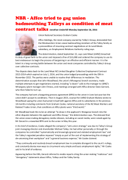 Jonathan Underhill Monday September 26, 2016 Union National