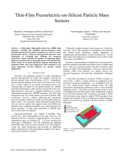 Thin-Film Piezoe electric-on-Silicon Parti Sensors cle Mass