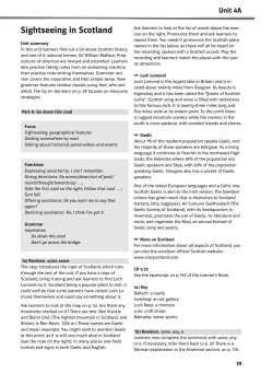 Sightseeing in Scotland