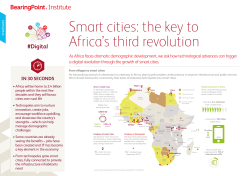 Smart cities: the key to Africa`s third revolution