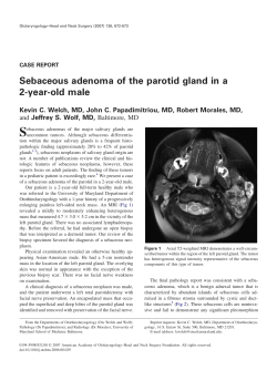 Sebaceous adenoma of the parotid gland in a 2-year