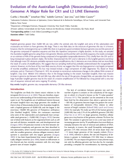 Genome: A Major Role for CR1 and L2 LINE Elements