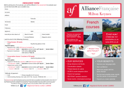 French courses - Alliance Fran&ccedil;aise de Milton Keynes