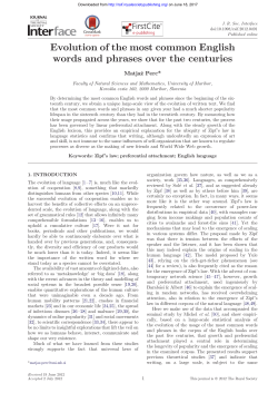 Evolution of the most common English words and phrases over the