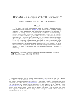 How often do managers withhold information?