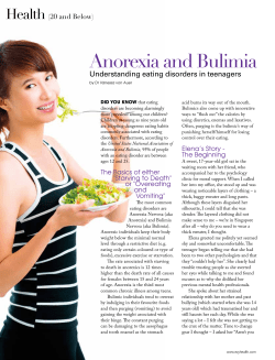 Anorexia and Bulimia - VA Psychology Center